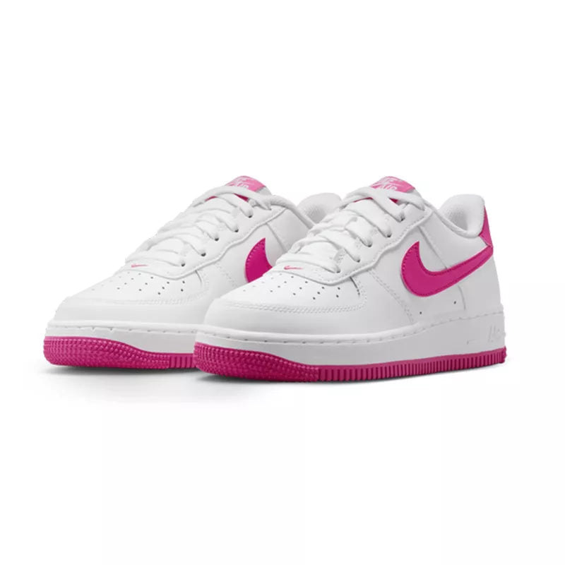 Zapatillas Air Force 1 (Gs) - Blanco y rosa