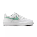 Nike - Baskets Air Force 1 Junior - Blanc Et Vert - Femme