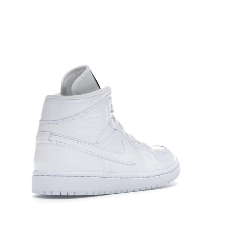 Baskets Nike Air Jordan 1 Mid - Blanc - Femme