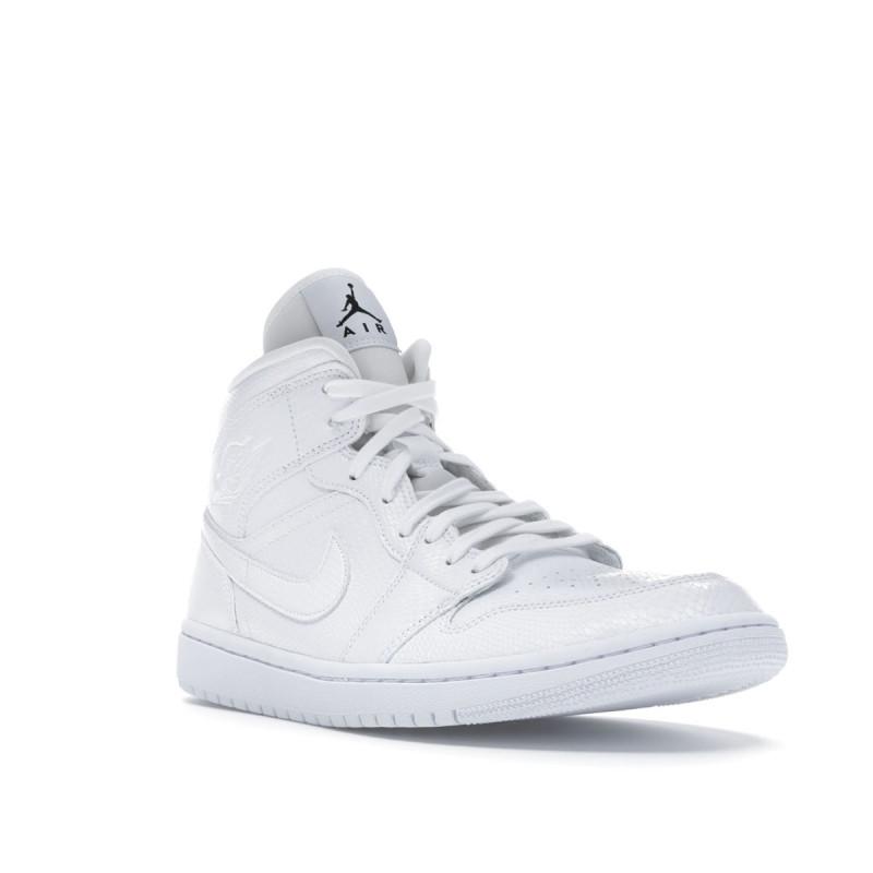 Baskets Nike Air Jordan 1 Mid - Blanc - Femme