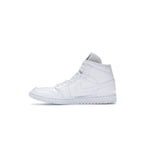 Baskets Nike Air Jordan 1 Mid - Blanc - Femme