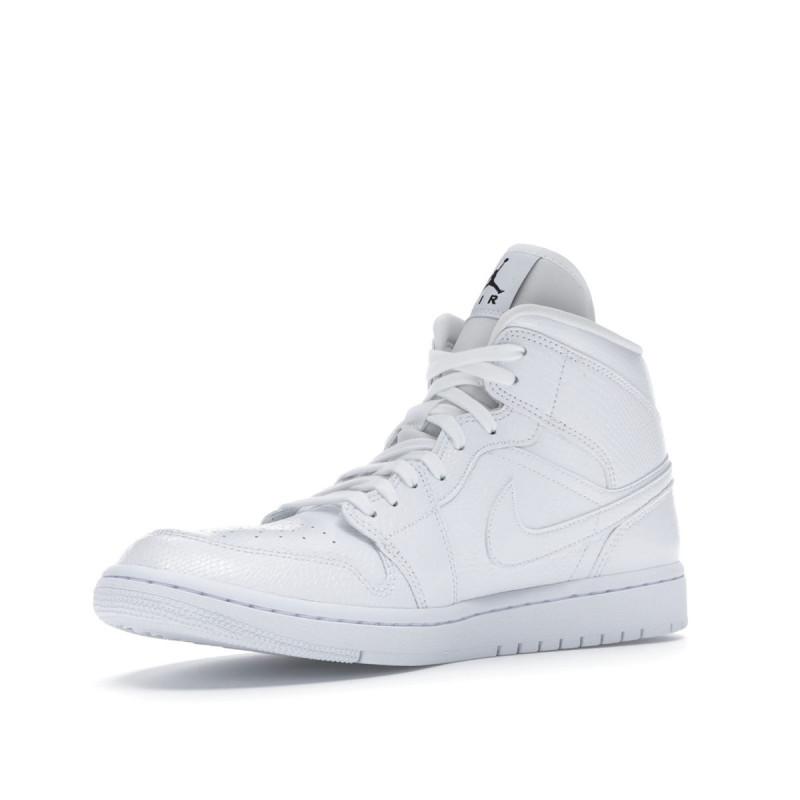 Baskets Nike Air Jordan 1 Mid - Blanc - Femme