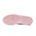 Baskets Nike Air Jordan 1 Mid Gs - Rose/Blanc