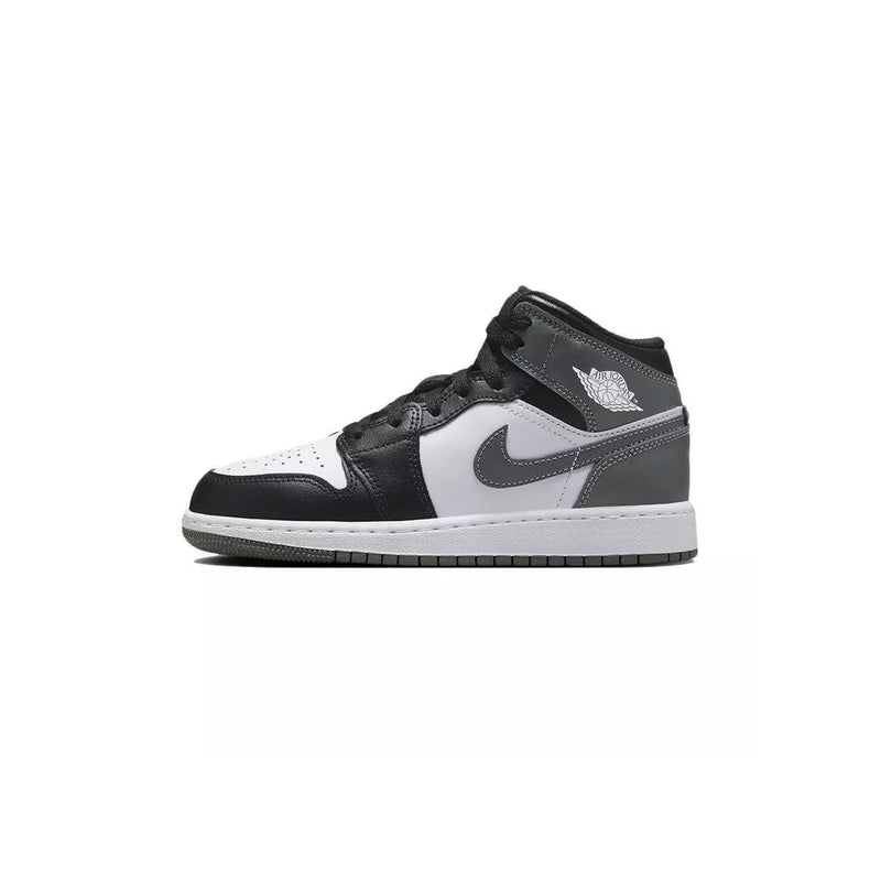 Baskets Nike Air Jordan 1 Mid Gs - Noir Et Bleu