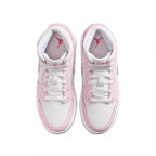 Baskets Nike Air Jordan 1 Mid Gs - Rose/Blanc