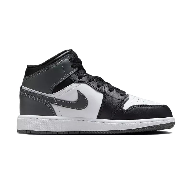 Baskets Nike Air Jordan 1 Mid Gs - Noir Et Bleu