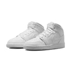 Baskets Nike Air Jordan 1 Mid - Blanc Clair.