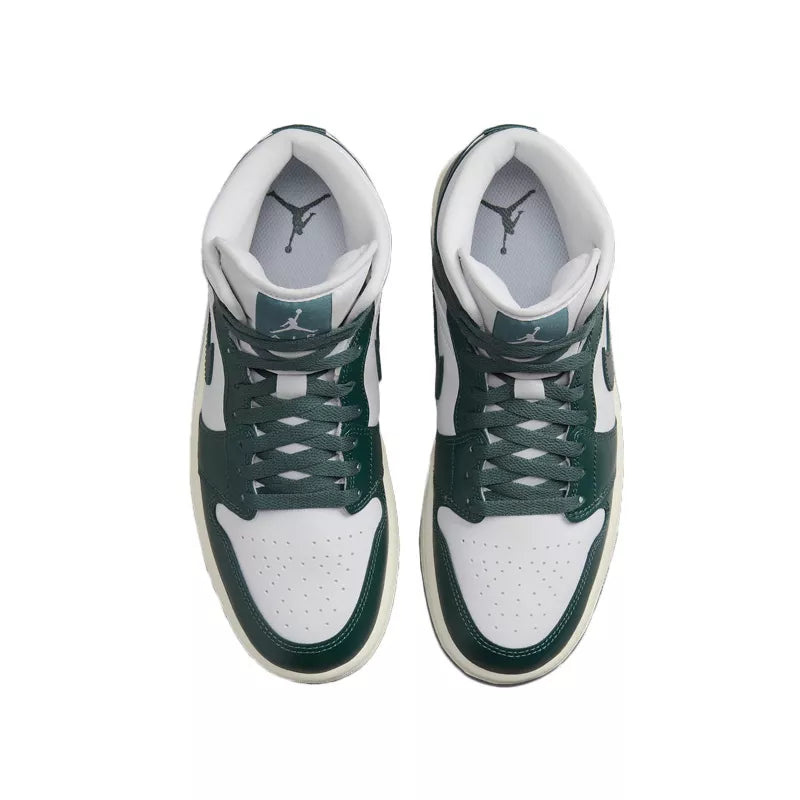 Nike Air Jordan 1 Mid Zapatillas - Blanco/Verde