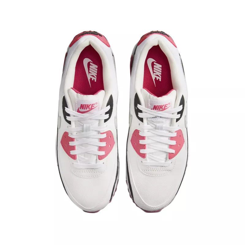 Nike Air Max 90 Essential Zapatillas - Blanco, Rosa, Negro, Plata