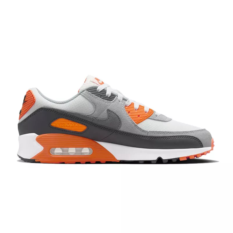 Baskets Nike Air Max 90 - Blanc/Gris/Fluo Orange