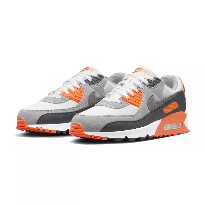 Baskets Nike Air Max 90 - Blanc/Gris/Fluo Orange