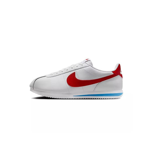 Baskets Nike Cortez Classic Leather - Blanc, Rouge, Bleu.