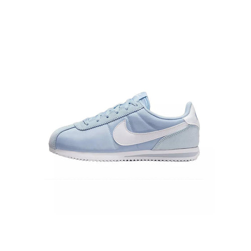 Baskets Nike Cortez Textile Gs - Bleu Ciel, Blanc.