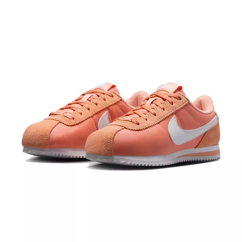 Baskets Nike Cortez Textile Gs - Peche/Blanc