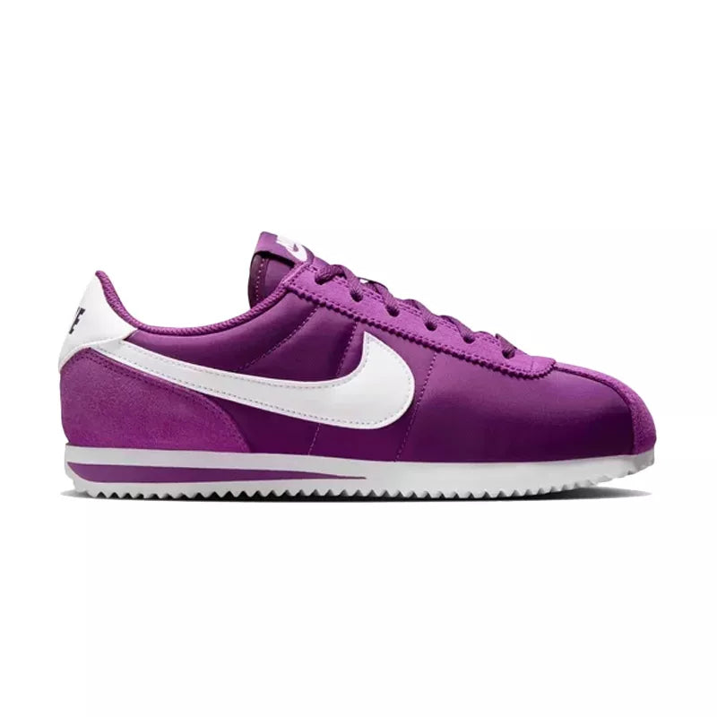 Baskets Nike Cortez Textile Gs - Violet/Blanc