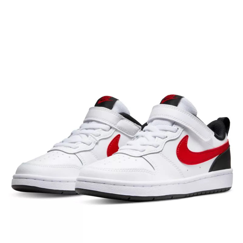 Zapatillas Court Borough Low 2 Ps - Blanco Y Rojo