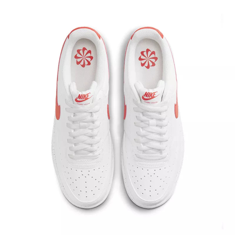 Baskets Court Vision Lo - Blanc Et Rouge