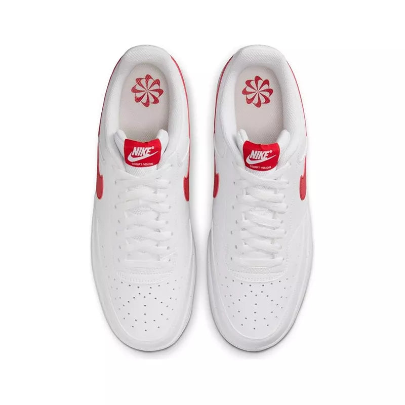 Zapatillas Court Vision Lo - Blanco y rojo