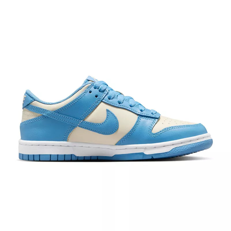 Zapatillas Nike Dunk Lo Gs - Azul, Blanco, Beige.