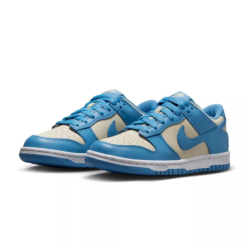 Zapatillas Nike Dunk Lo Gs - Azul, Blanco, Beige.