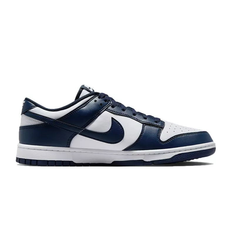 Baskets Nike Dunk Low Retro - Marine Blanc