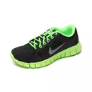 Basket Nike Free 5.0 Leather Gs - Noir Et Vert