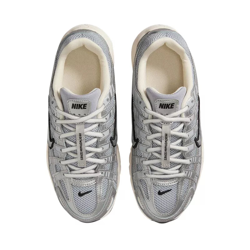 Baskets Nike P-6000 Gs - Argent, Blanc, Noir