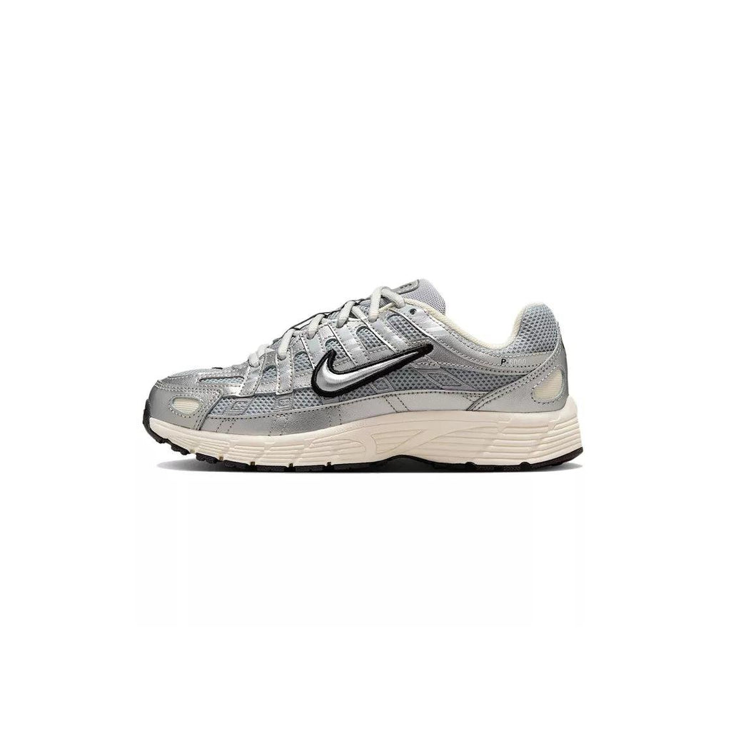 Baskets Nike P-6000 Gs - Argent, Blanc, Noir
