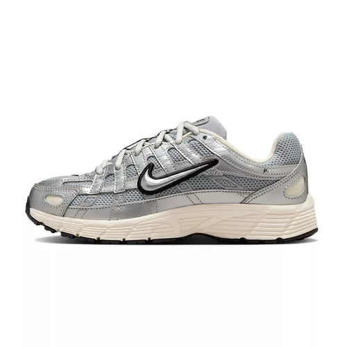 Baskets Nike P-6000 Gs - Argent, Blanc, Noir