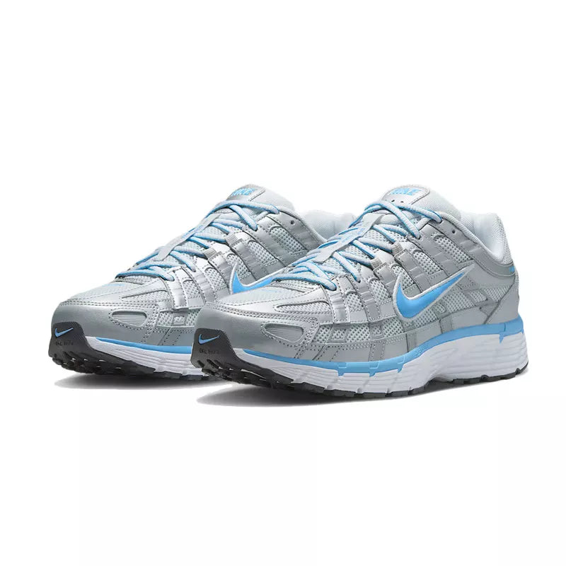 Baskets Nike P-6000 - Argent, Bleu, Blanc