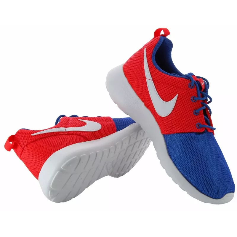 Baskets Nike Roshe One - Bleu, Rouge, Blanc.