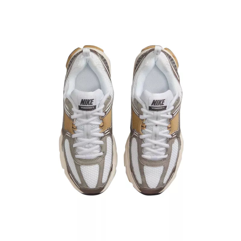 Nike Vomero 5 Gs Zapatillas - Blanco/Gris/Oro