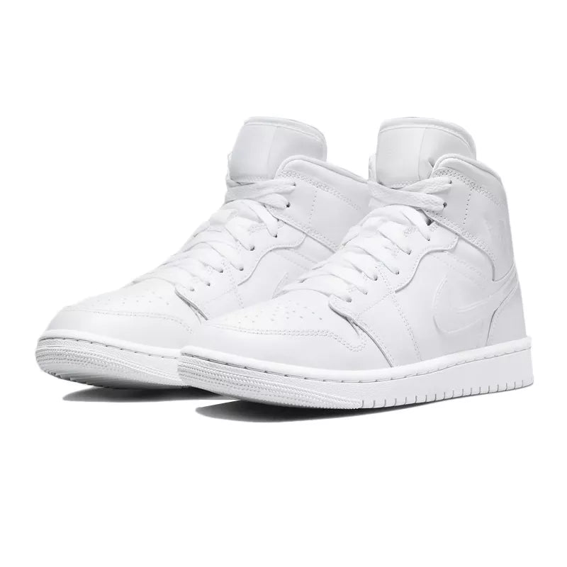 Baskets W Jordan 1 Mid - Blanc