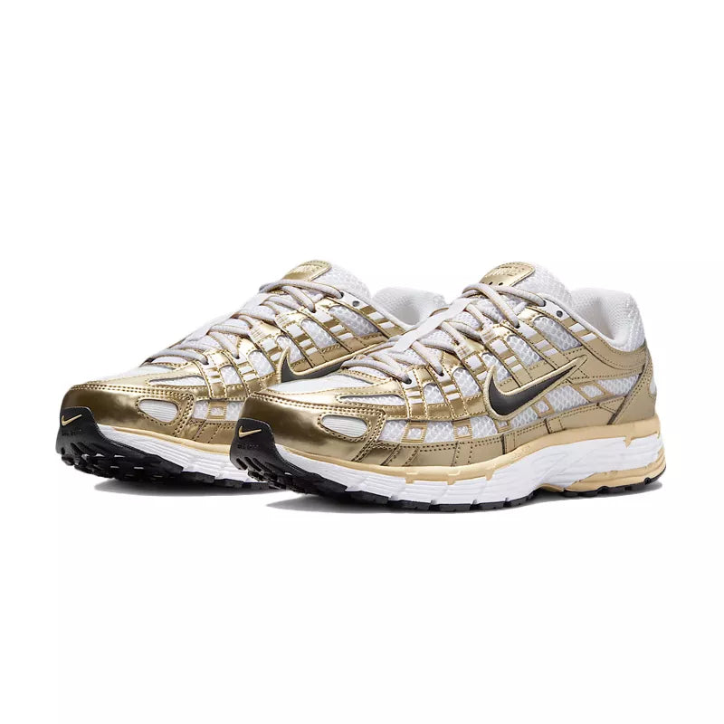 Baskets Nike Wms P-6000 - Blanc Et Doree