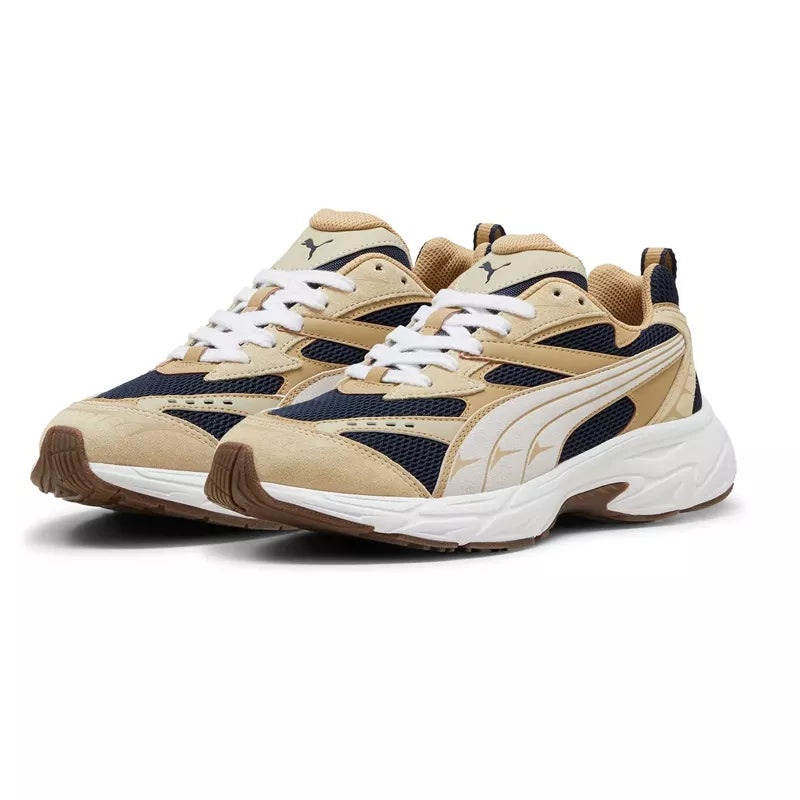 Baskets Puma Morphic Suede - Beige, Blanc, Noir.