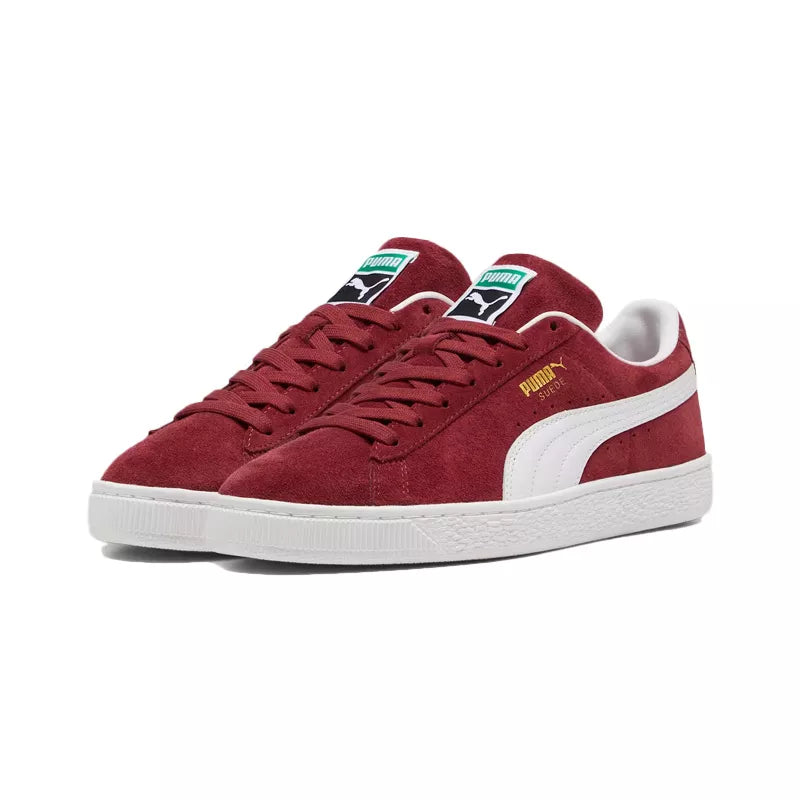 Zapatillas Puma Suede Classic - Burdeos, Blanco