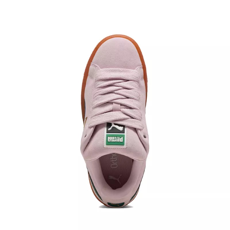 Baskets Puma Suede Xl Junior - Rose/Vert Bouteille