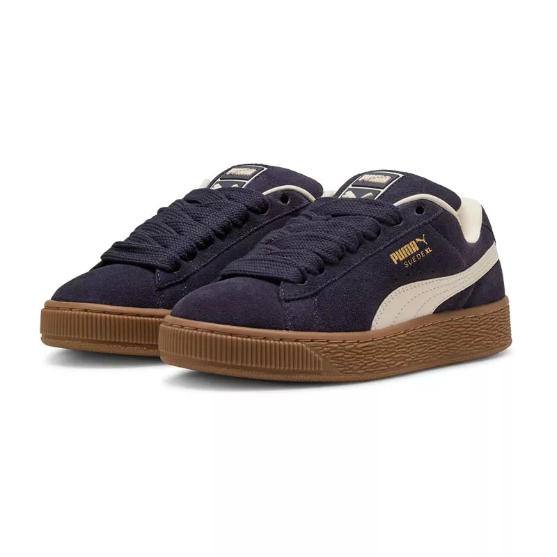 Baskets Puma Suede Xl Junior - Bleu/Ecru