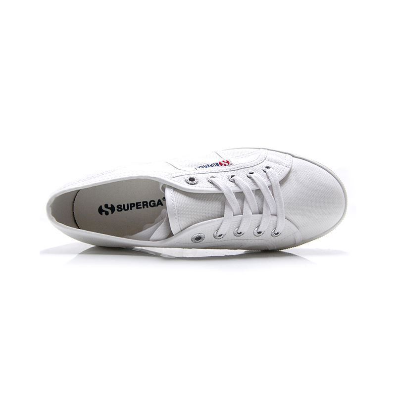 Superga 2790-Cotw Outsole Lettering Trainer - White - Superga Women Men