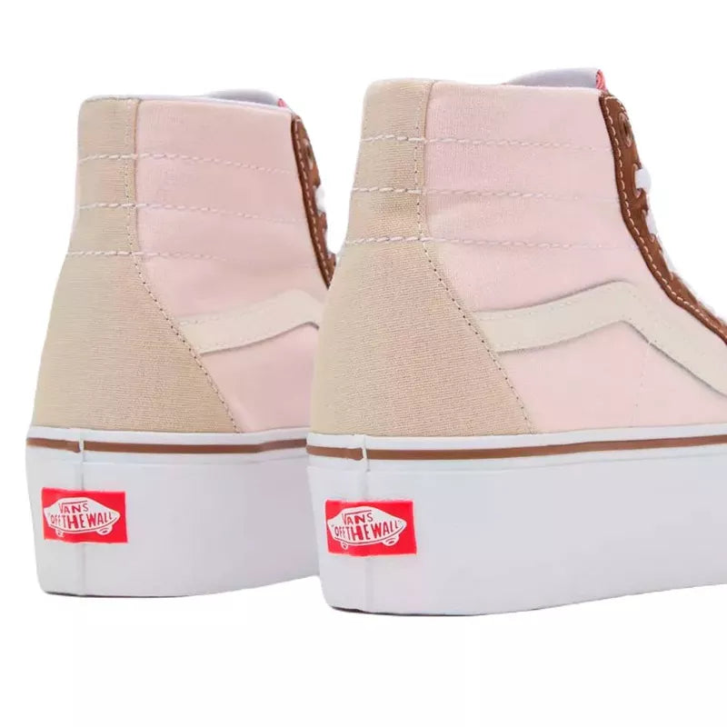 Zapatillas Sk8-Hi Stackform - Marrón y beige - Mujer