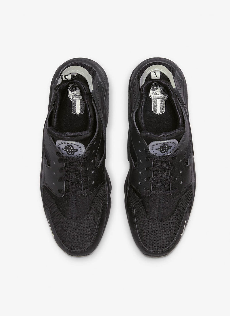 Nike - Baskets Air Huarache - Black Metallic Silver White - Homme