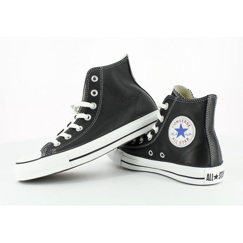 Zapatillas All Star Leather Hi - Negro