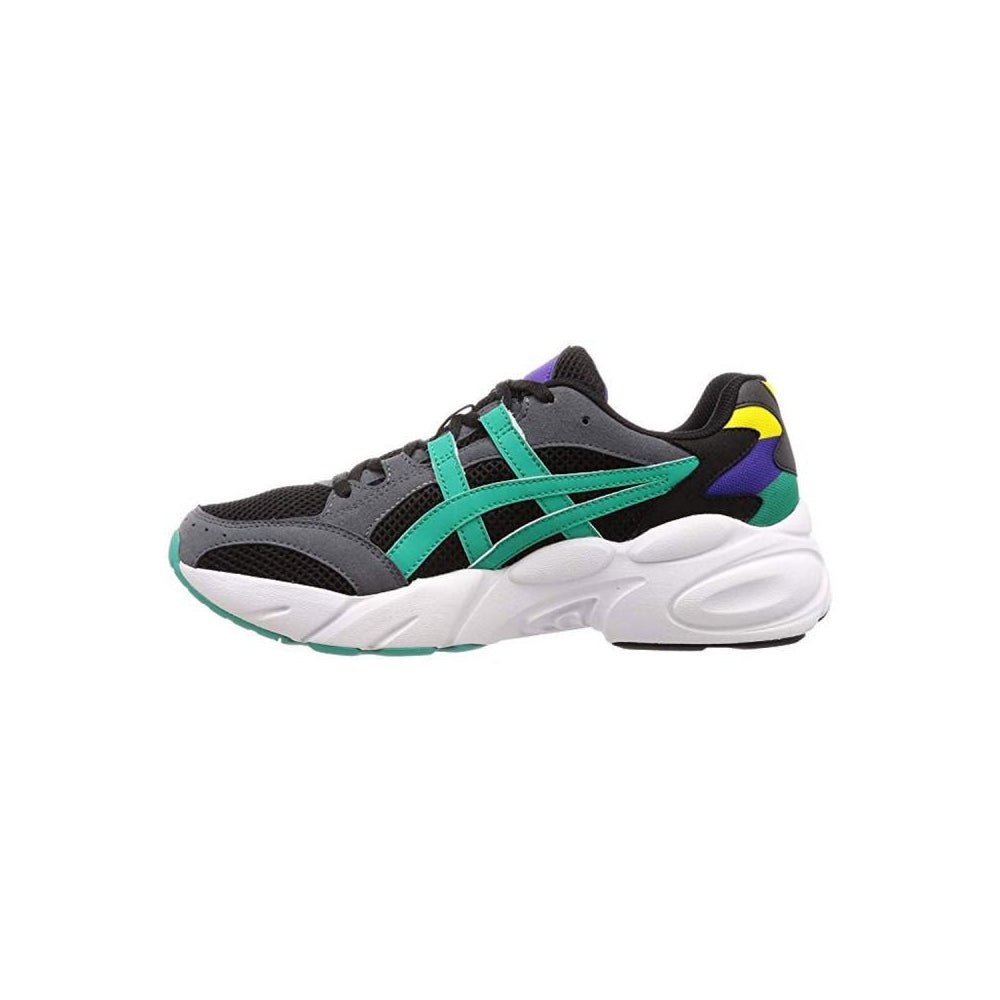 Asics - Asics Gel Trainers - Black/White/Green/Purple - Men's