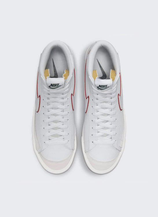 Nike - Baskets Blazer Mid'77 - Blanc - Rouge - Homme