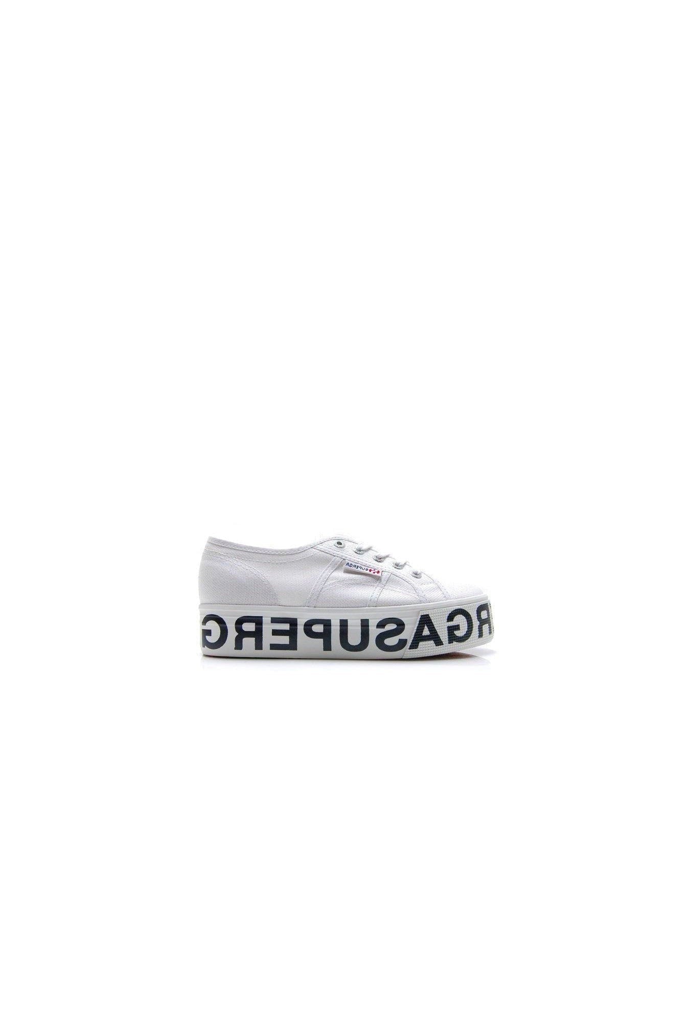 Superga 2790-Cotw Outsole Lettering Trainer - White - Superga Women Men