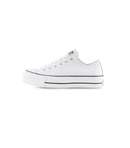 Baskets Platform Leather Ox - Blanc