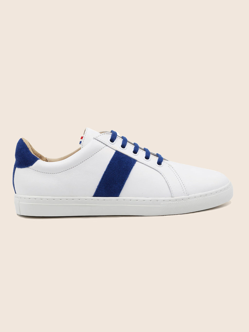 Baskets Made In France Cuir Bleu - Femme
