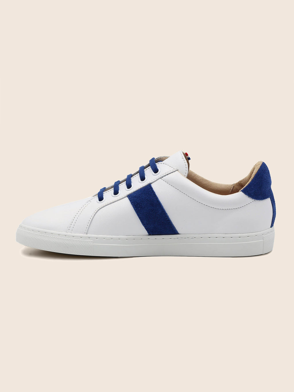 Baskets Made In France Cuir Bleu - Femme