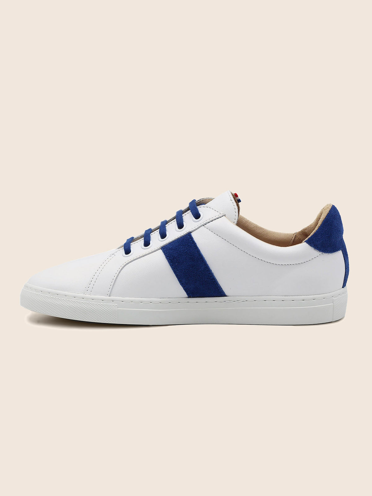 Baskets Made In France Cuir Bleu - Femme