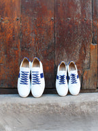 Baskets Made In France Cuir Bleu - Femme